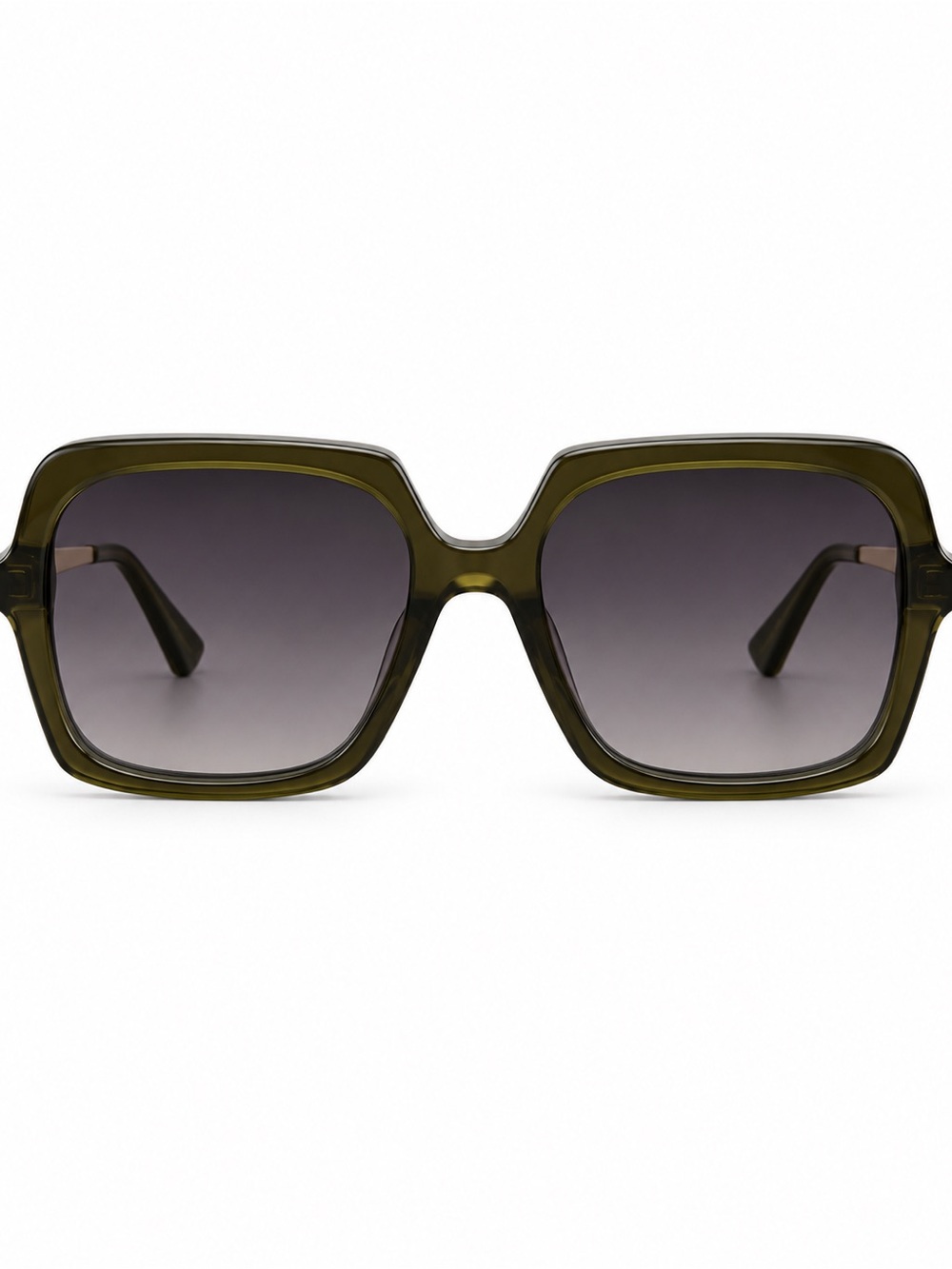 Free People NWT Oversized Square Sunglasses Olive Green 100% UV